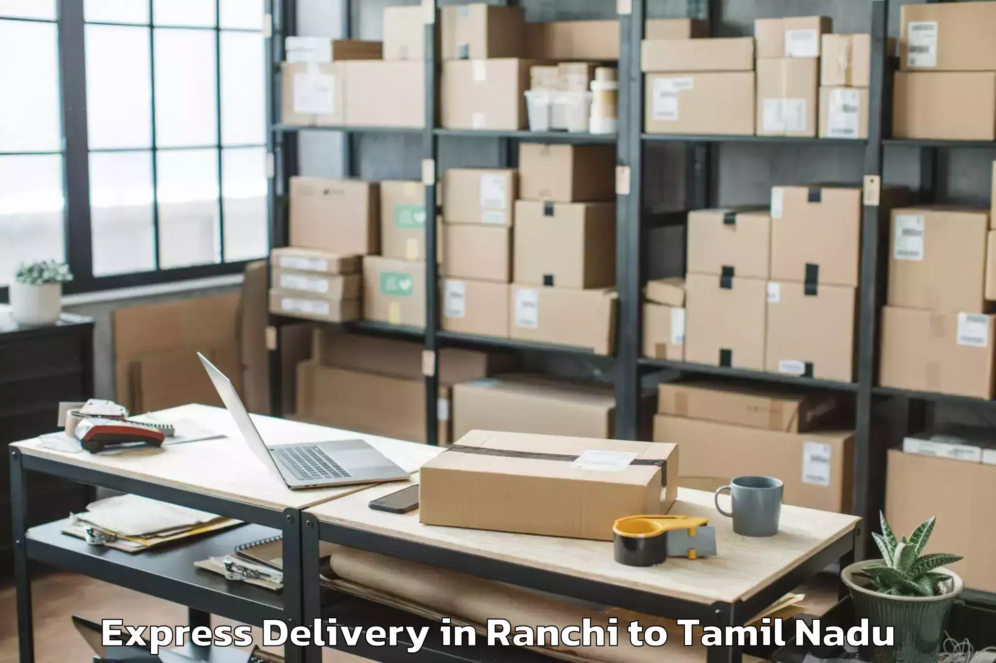 Top Ranchi to Kulithalai Express Delivery Available